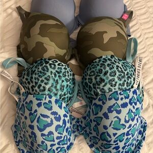 PINK Victoria's Secret Camouflage and Animal Print Bras